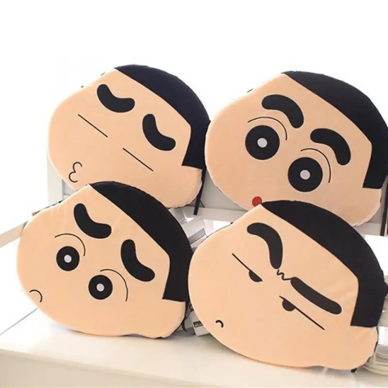 Cartoon Crayon Shin-Chan Non Slip Seat Cushion Chair Cushion Mat Cotton Soft Padded Cushion Pad Office Home Thin Seat Cushion