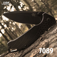 SANRENMU 7089 LUC Outdoor Pocket Folding Knife Camping Hunting Fishing Rescue EDC 12C27 Blade Stainless Steel Handle Tool Knives