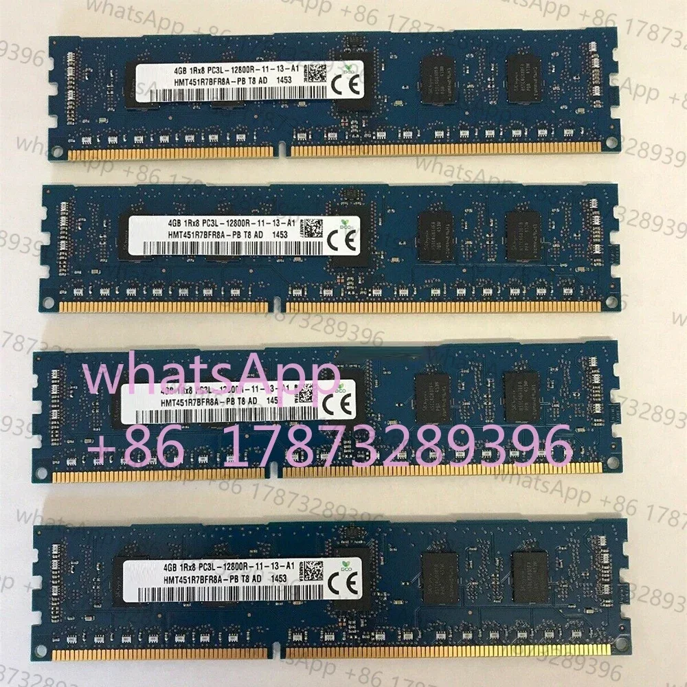 

1 PCS 4GB PC3L 12800R 1Rx8 ECC For Server Memory HMT451R7BFR8A-PB