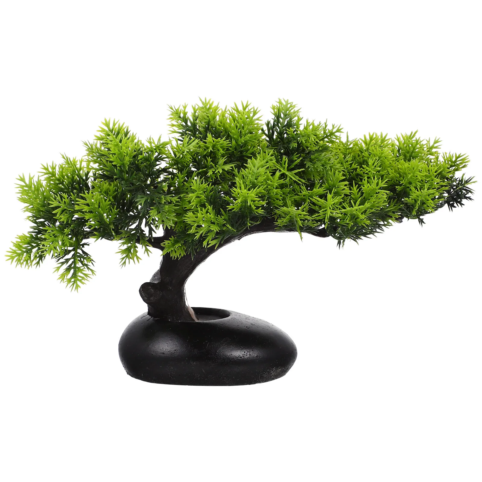 

Decorative Pine Tree Sushi Plate Adornment Exquisite Workmanship Safe Material Long Lifespan Realistic Faux Plants Indoor
