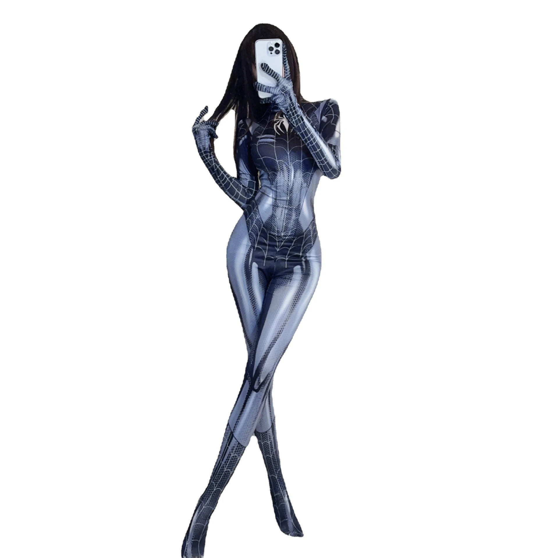 

JIMIKO Spider Women Costume Plus size Bodysuit Adult Halloween Superhero Girl Cosplay Jumpsuit Romper Lingerie Cosplay Anime 18+