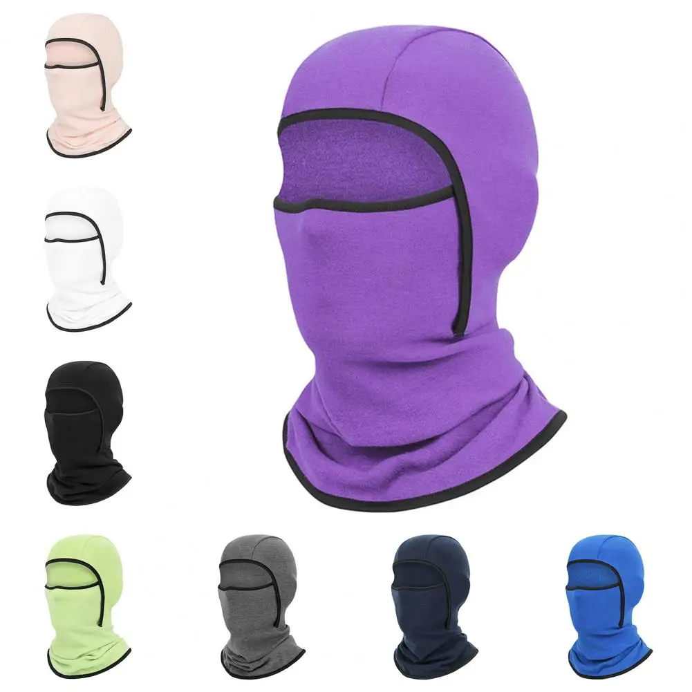 Winter Headgear Motorcycle Skiing Snowboarding Windproof Thermal Outdoor Opening Design Full Face Protection Hat Neck Gaiter