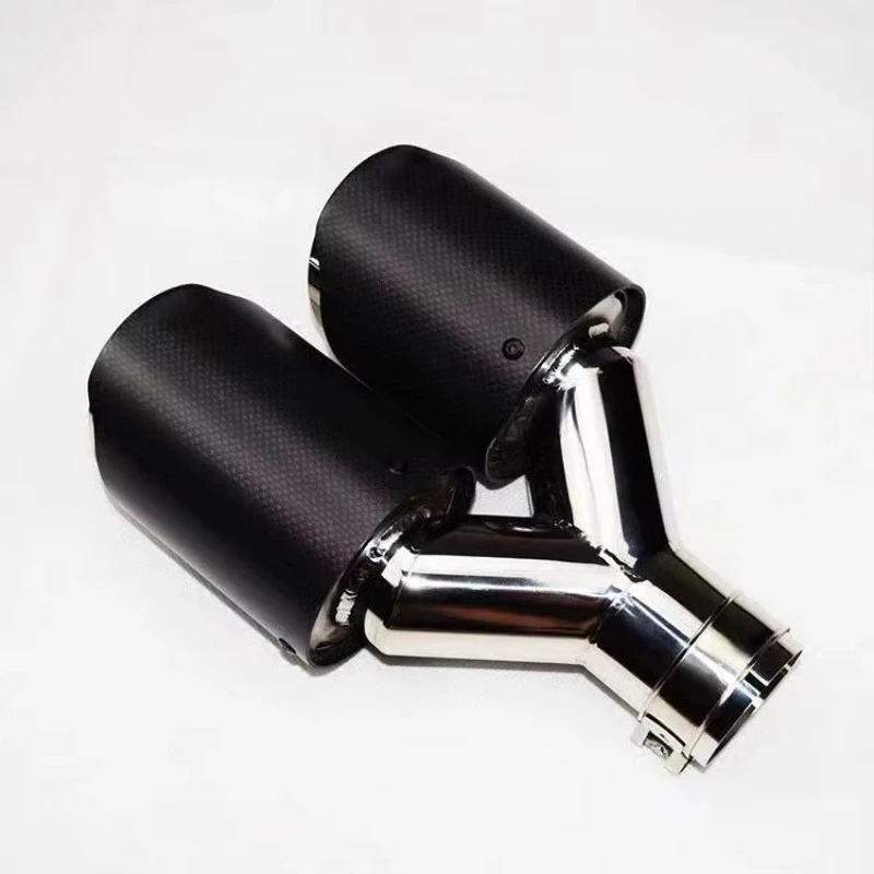 

SXLL Suitable for 60mm-76mm Performance Exhaust System Muffler Tip Stainless Steel Carbon Fiber Exhaust Pipe