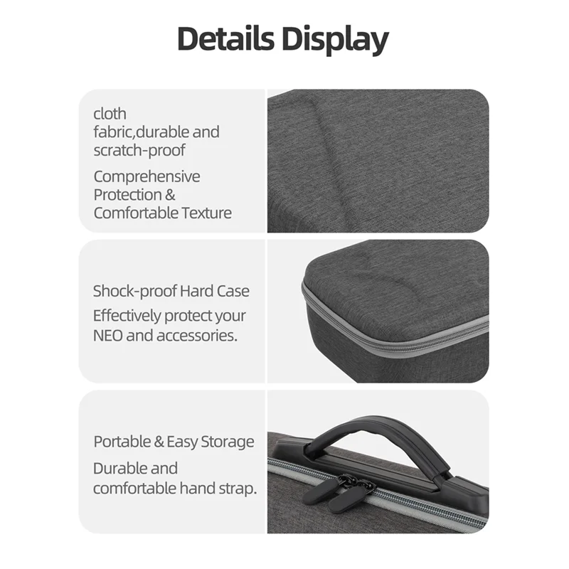 N91R-For DJI NEO Storage Bag Goggles N3 Carrying Case Drone Shockproof Case Waterproof Protector For DJI Neo Accessories