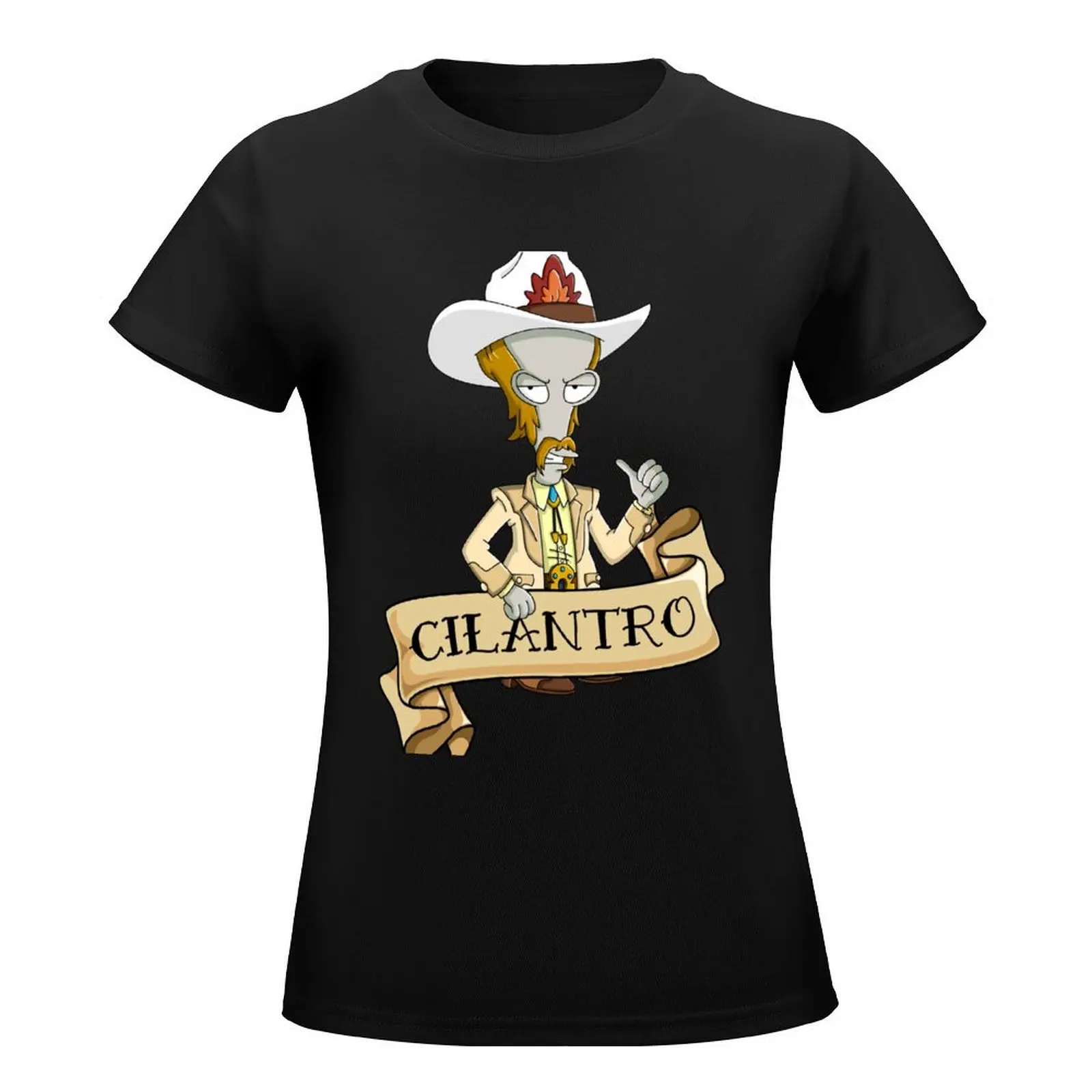 Roy Rogers McFreely - Cilantro T-Shirt lady clothes plus size tops t-shirts for Women cotton