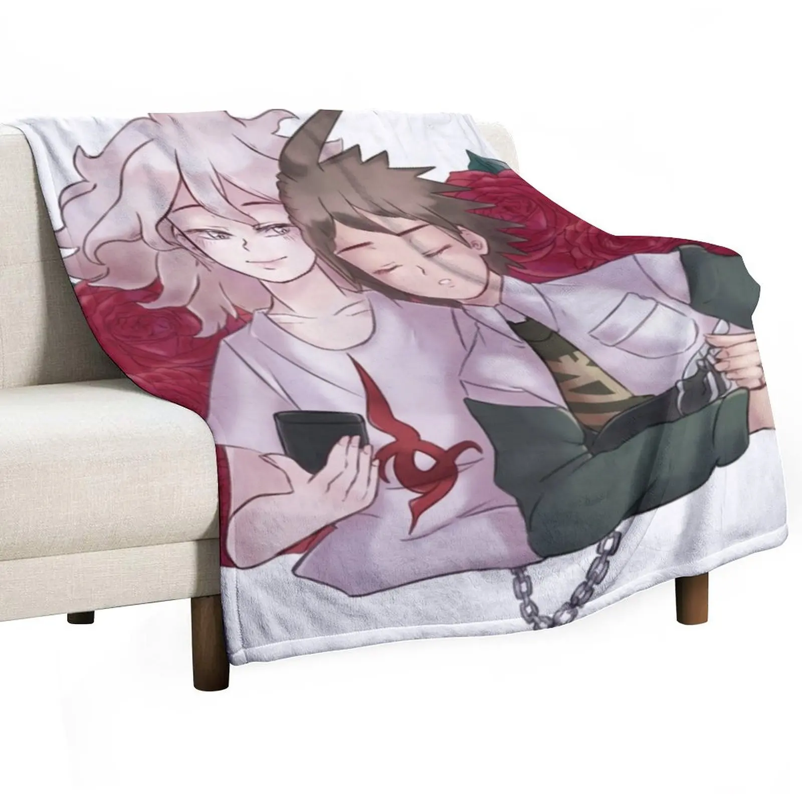 

KomaHina Danganronpa 2: Goodbye Despair Throw Blanket Luxury Throw Winter beds Plaid on the sofa Luxury Thicken Blankets