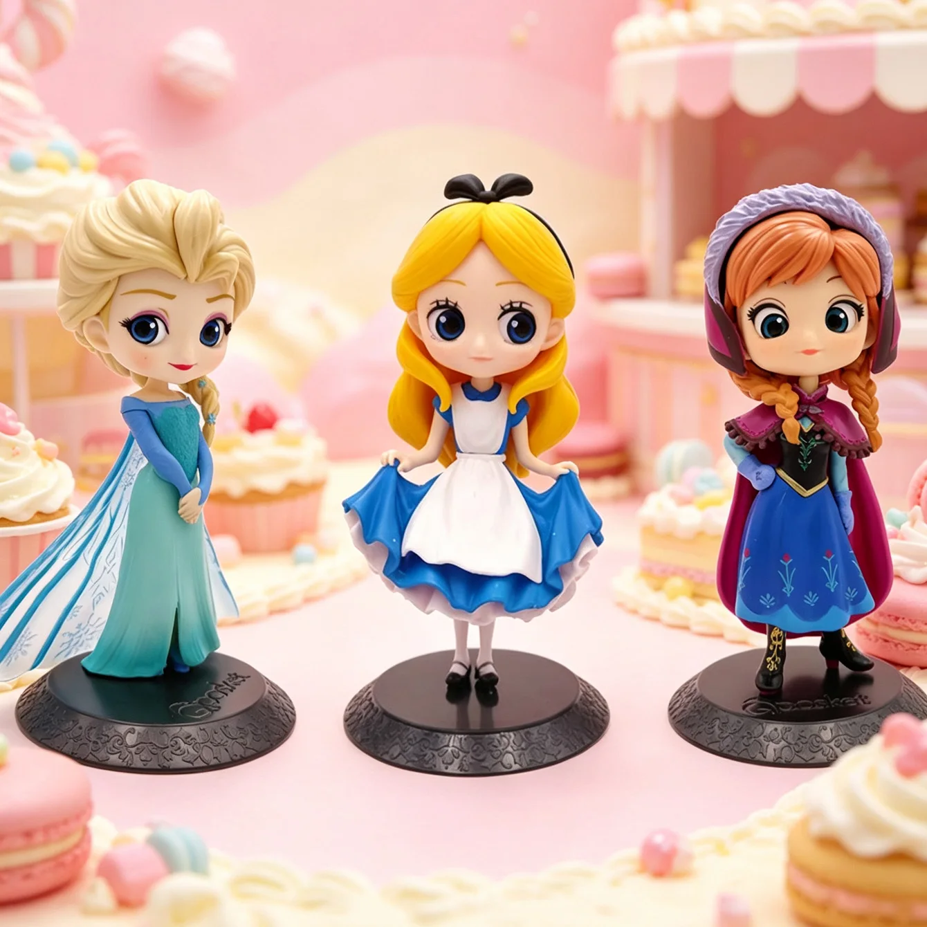 Prinzessin Elsa Anana Figuren PVC-Modell Puppe Action-Sammlerfigur Spielzeug für Jungen und Mädchen Geschenk Schreibtisch-Dekoration