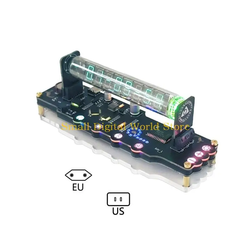 

77UB Цифровые настольные часы, имитирующие часы с люминесцентной лампой, светодиодные часы с лампой RGB, цветные