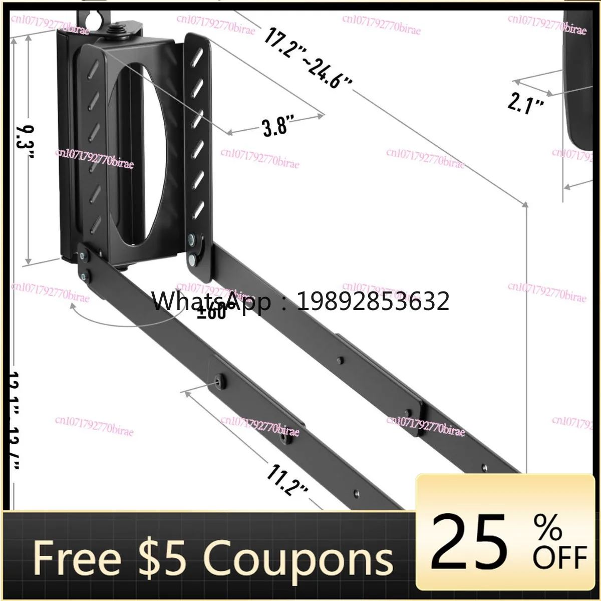 

Вращающийся настенный кронштейн для велосипеда