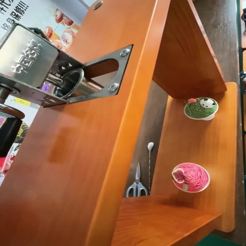 Hand Operation Japanese Snack Mont blanc Ice Cream Making Machine Gelato Noodles Spaghetti Shape Ice Cream Press Tool
