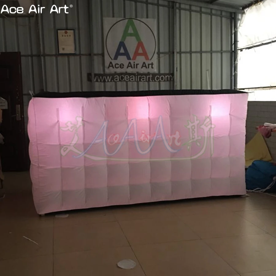 Custom Black Inflatable DJ Bar with Air Blower, Commercial Trade Show, Made in China