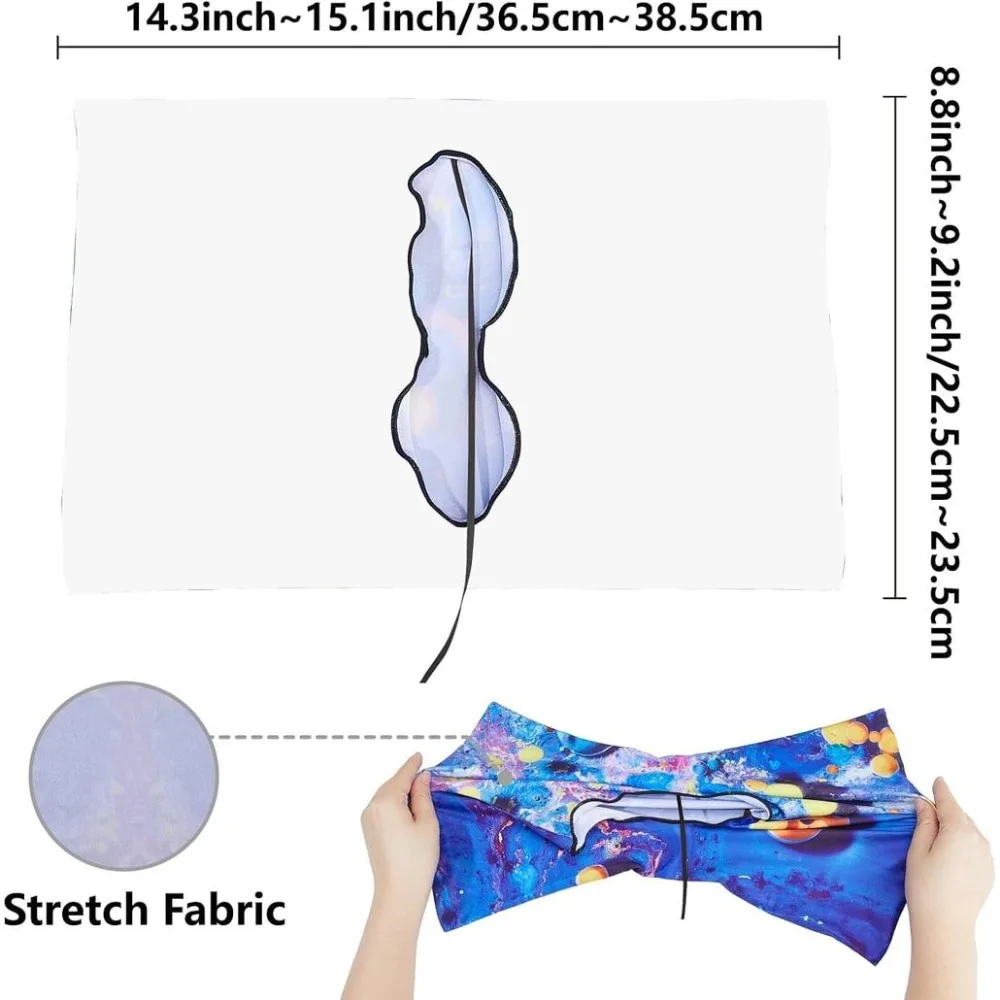 Blue Stretchable Book Cover Rose Jumbo Fabric Reusable Washable Large Nylon Book Protector Elastic Notebook Wraps Suitable