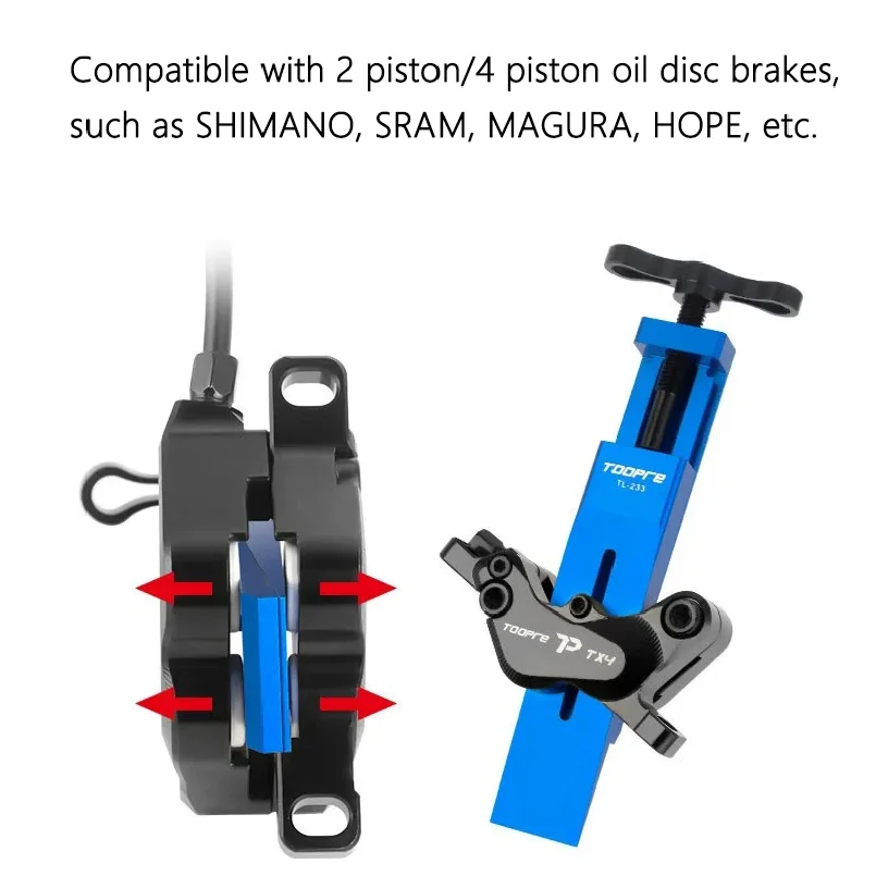 Bike Brake Piston Reset Tool Caliper 2 Pistons/4 Pistons Reset Tool Piston Press Tool