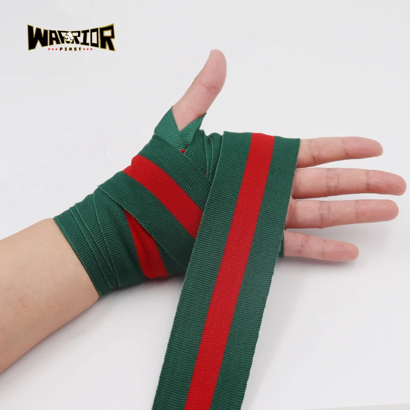 2pcs/Pack 3M/5M Length Boxing Hand Wraps MMA Muay Thai Kick Boxing Handwraps For Training Bandage Colorful Stripe Hand Strap