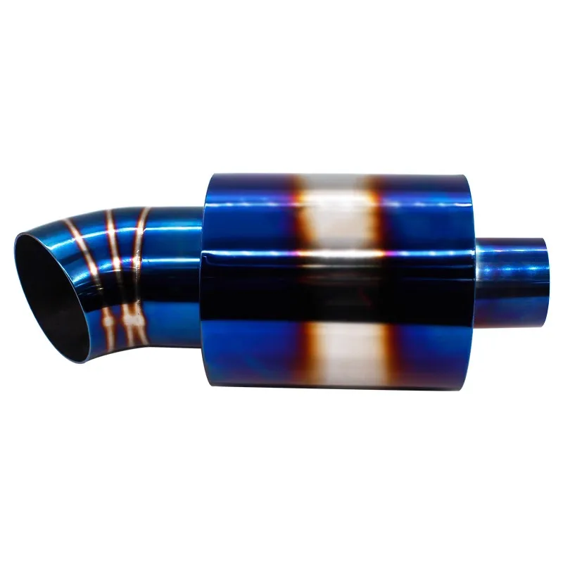 DEFT Car Motorcycle Exhaust Pipe Muffler Tail Pipe High Quality Universal Stainless Steel  76mm 48mm Mufflers  Tail Pipe