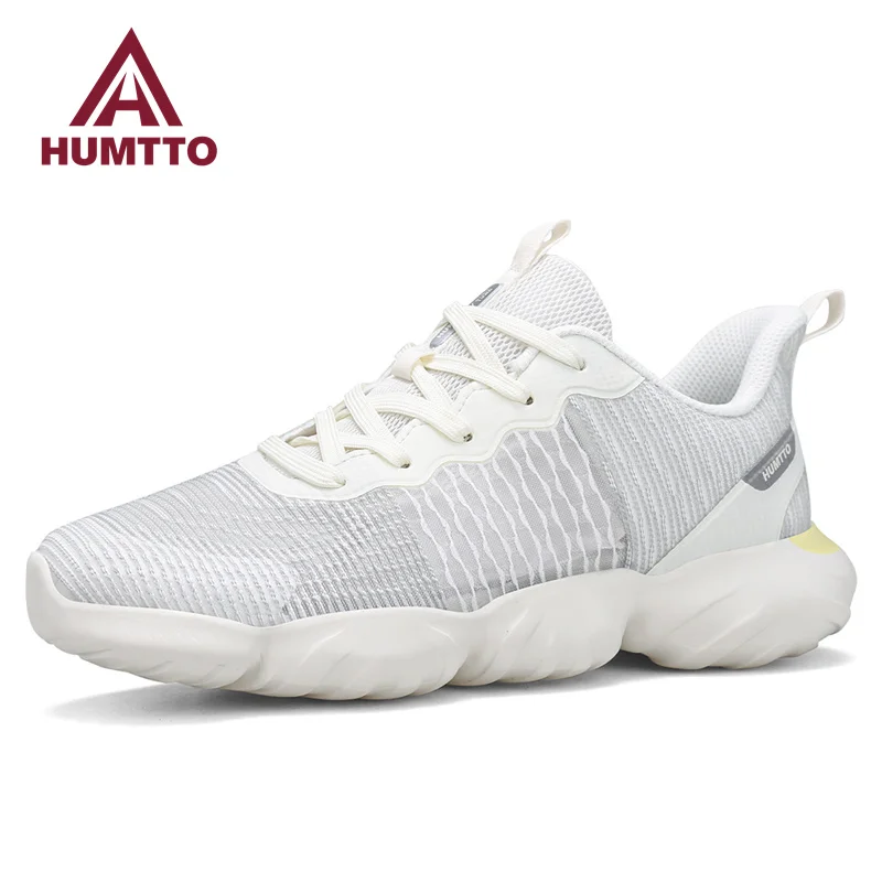 

HUMTTO Summer Shoes for Women Leather Casual Ladies Sneakers 2023 Luxury Designer Black Womens Shoes Breathable Running Trainers