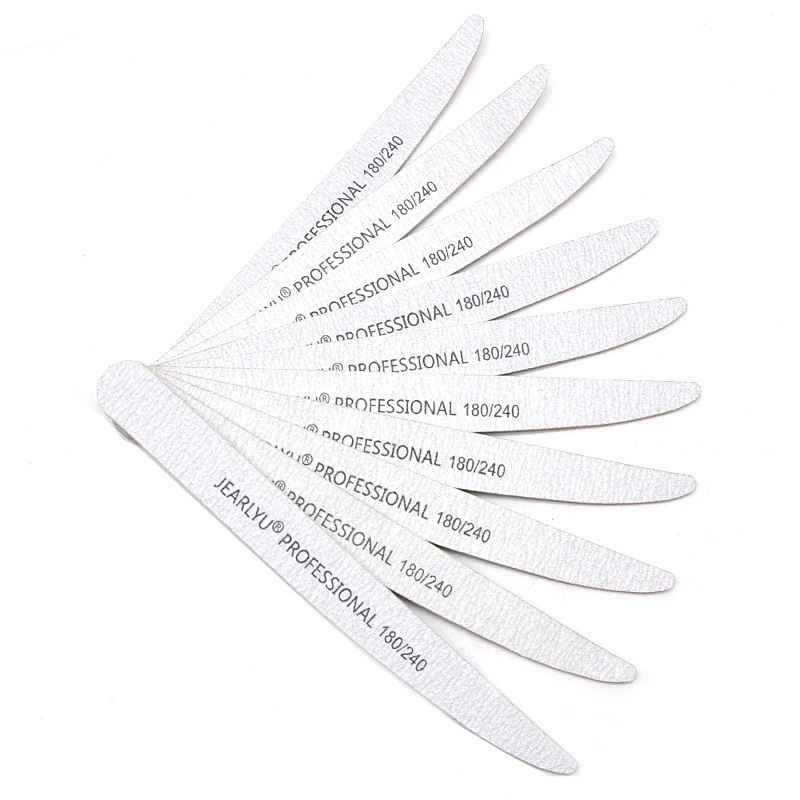 50 pz Lancet Lime per unghie in legno 100/180/240 Lucidatura a doppia faccia Strumento per manicure delicato ed ecologico Attrezzatura professionale per unghie