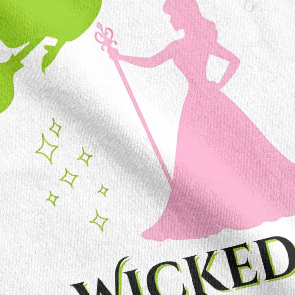 Women's T Shirt Wicked Cotton T Shirts Trending Green Witch Beach T Shirt Short Sleeve Y2K Retro Custom DIY Cotton Clothing Gift