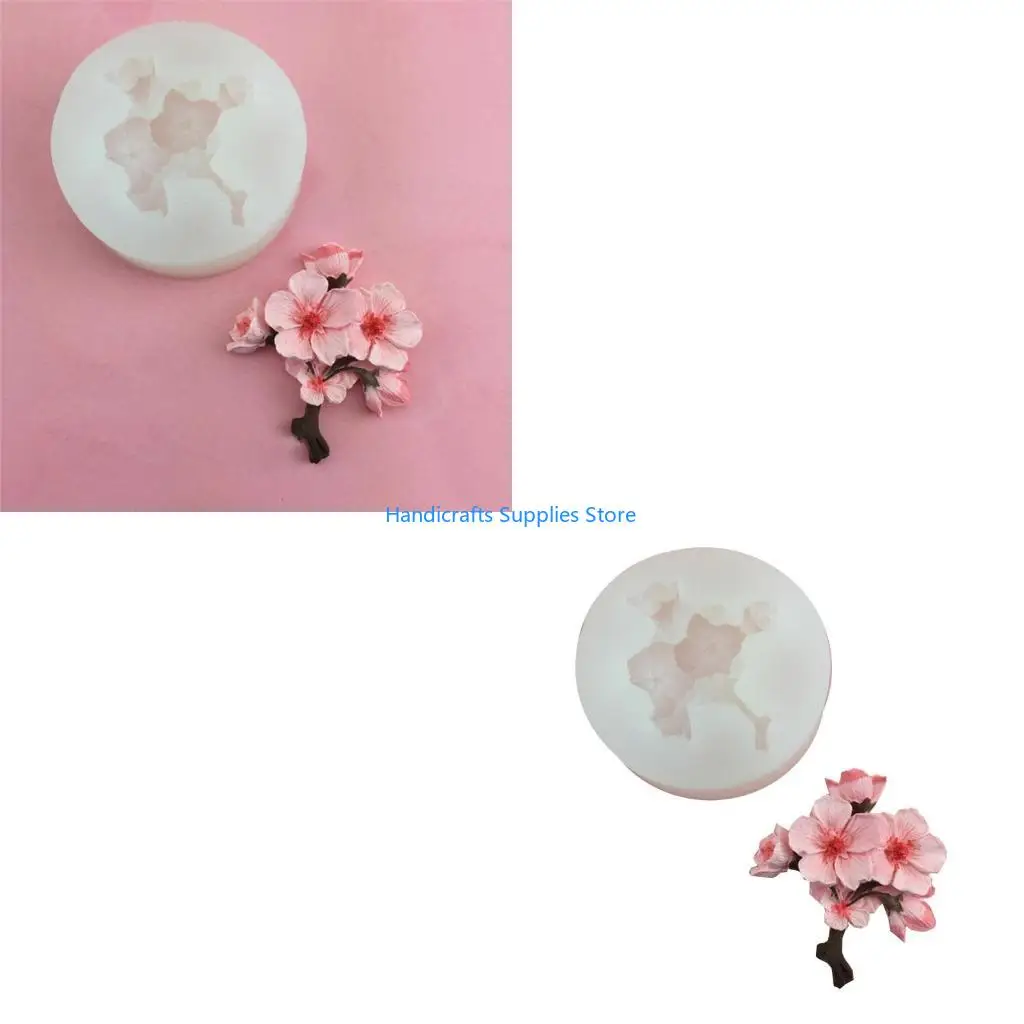 R1WA 3D Various Flower Fondant Mold Biscuits Mold DIY Cartoon Press Baking Mold