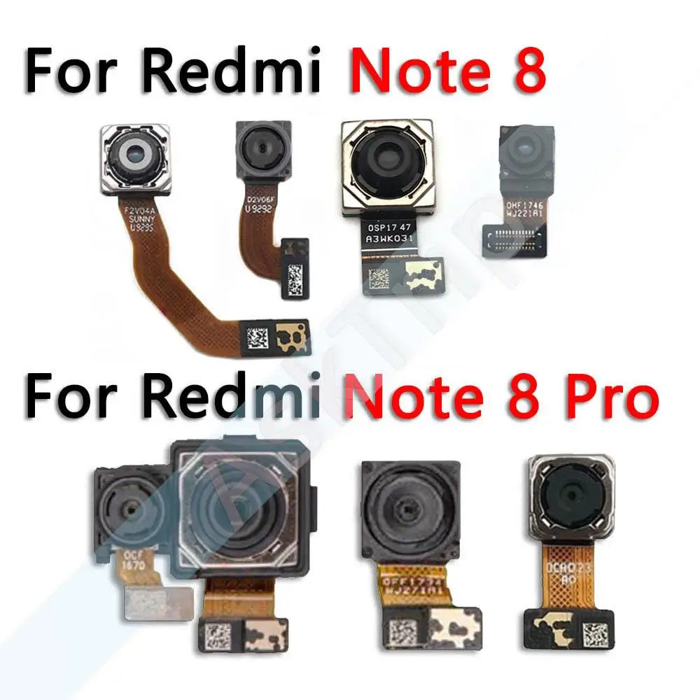 Aiinant Small Front Camera Flex For Xiaomi Redmi Note 8 8A Note8 Pro Plus Macro Depth Wide Main Big Back Rear Camera Flex Cable