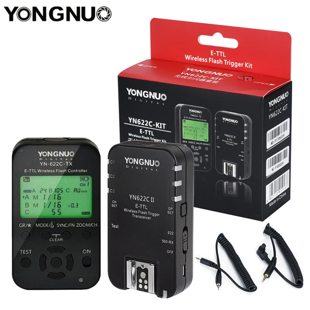 

Yongnuo YN622C-TX Transmitter YN622C II Receiver 2.4G TTL HSS Wireless Flash Trigger YN622-TX for Canon 5DIV 7D 600EX 580EX II