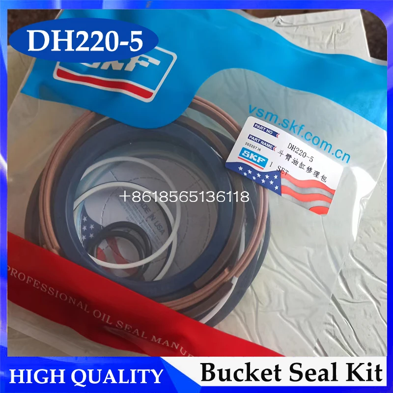 

High Quality DH220-5 Cylinder Bucket Seal Kit for Doosan Hydraulic Bucket Oil Seal Repair Kit