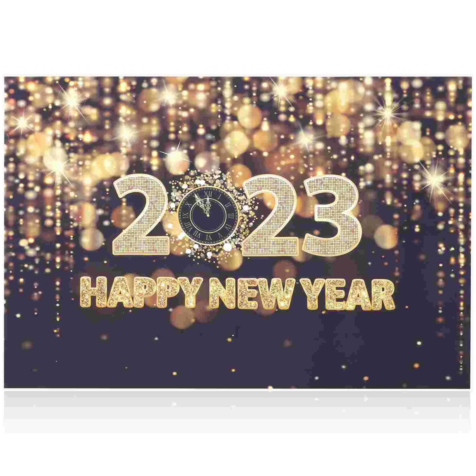 

New Year Decoration Year's Eve Party Photo Booth Photography Backdrop Supplies for Cloth Vinyl Background Banner Props