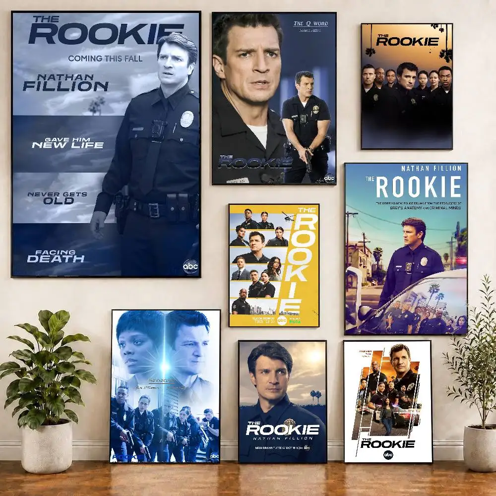 The Rookie Movie Poster Self-adhesive Art Room Entrance Restaurant Wall Decor Art Painting