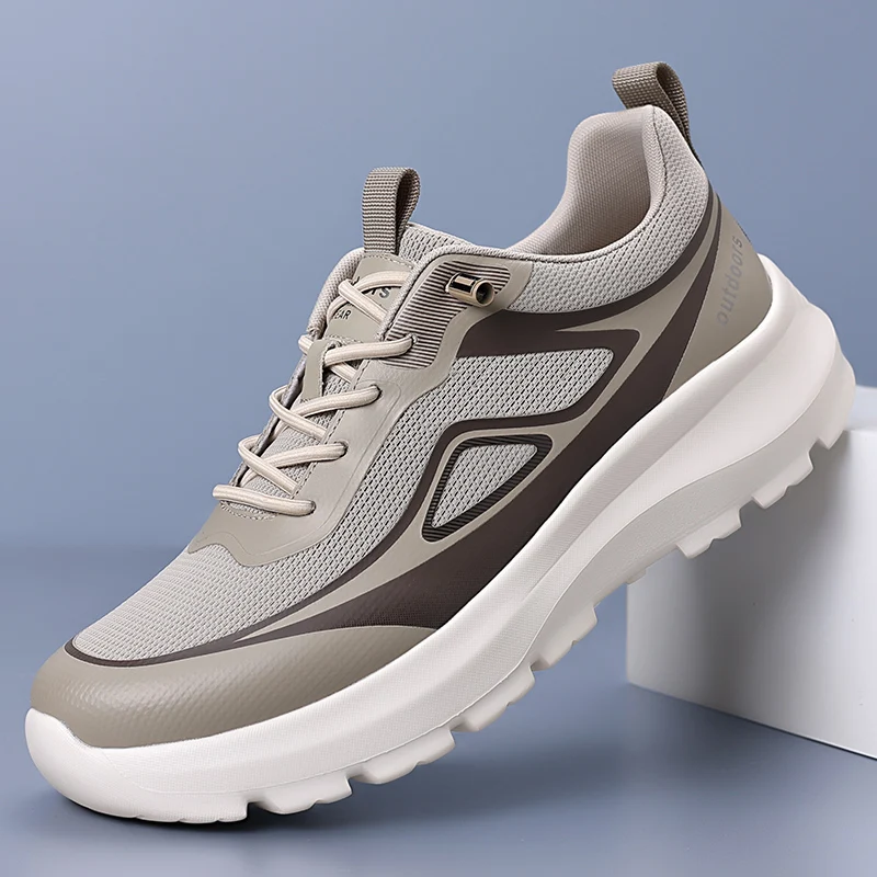 Men Shoes Comfortable Casual For Male Black Hiking Sneakers Lightweight Walking Flat Outdoor Sport Running Tennis zapatillas