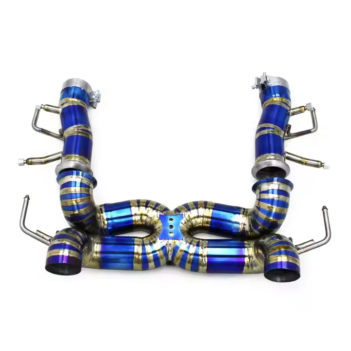 OBM Axle Exhaust For Ferrari SF90 3.9T V8 2019-2023 Exhaust Titanium Pipe Catback Race Version Straight Exhaust System