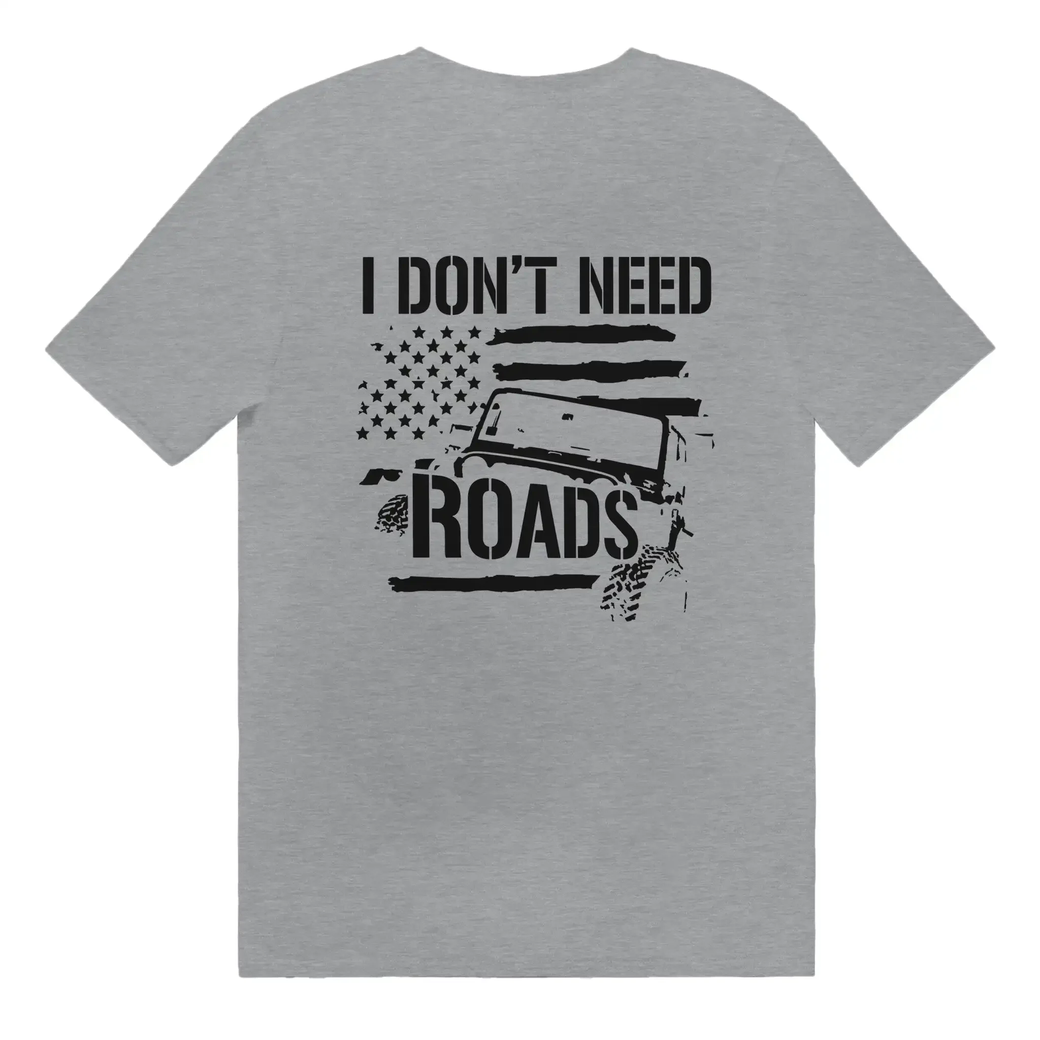 Unisex T-shirts for Men Women Summer Tees Cotton Luxury brand vintage oversizedI Don't Need Roads T-shirt image 5