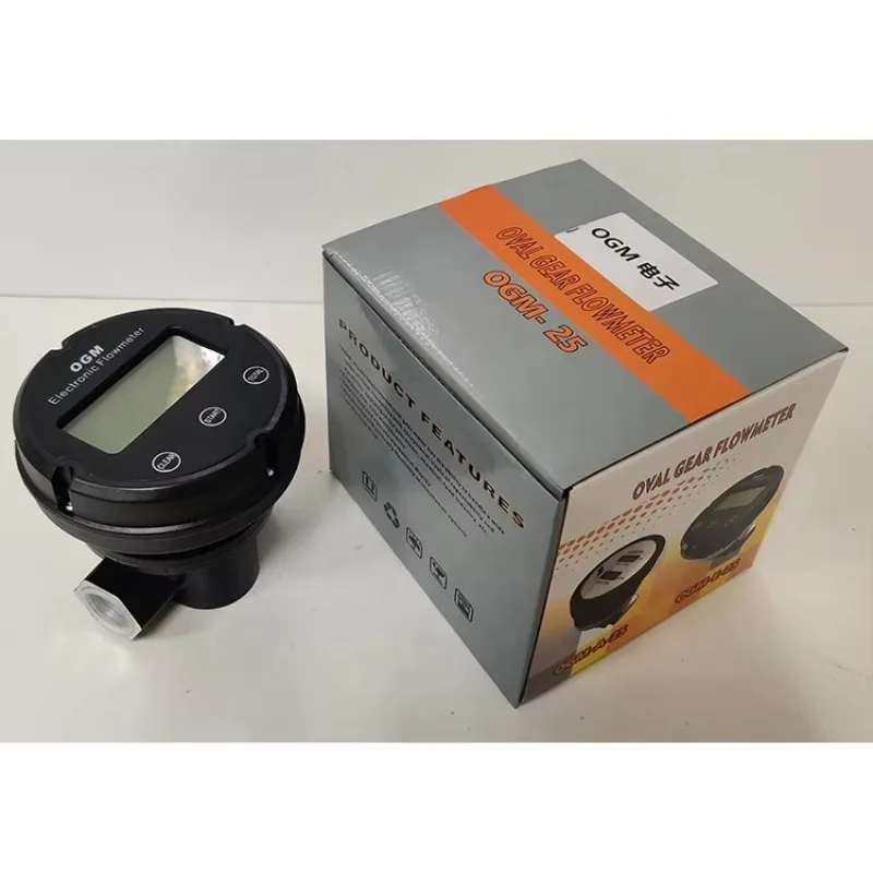 1 Inch High Accuracy Electric Digital Fuel Flow Meter OEM Supported Oval Gear OGM for Oil  Diesel