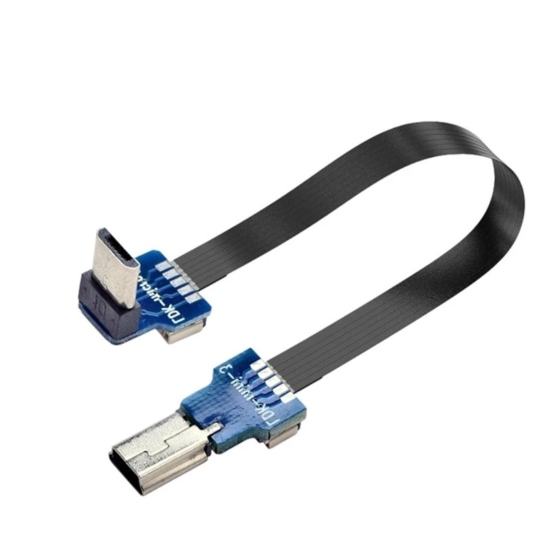 Mini Micro USB FFC Type-C Extension Ribbon Cable 90° Slim Flat Flexible FPC Charge 20CM Soft Best-Selling