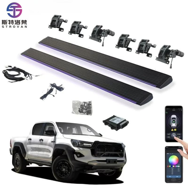 

STLF CLRAK 2024 Hilux Vigo Revo GRS Double Cab 4x4 Pickup Truck Automatic Power Running Boards Electric Side Steps