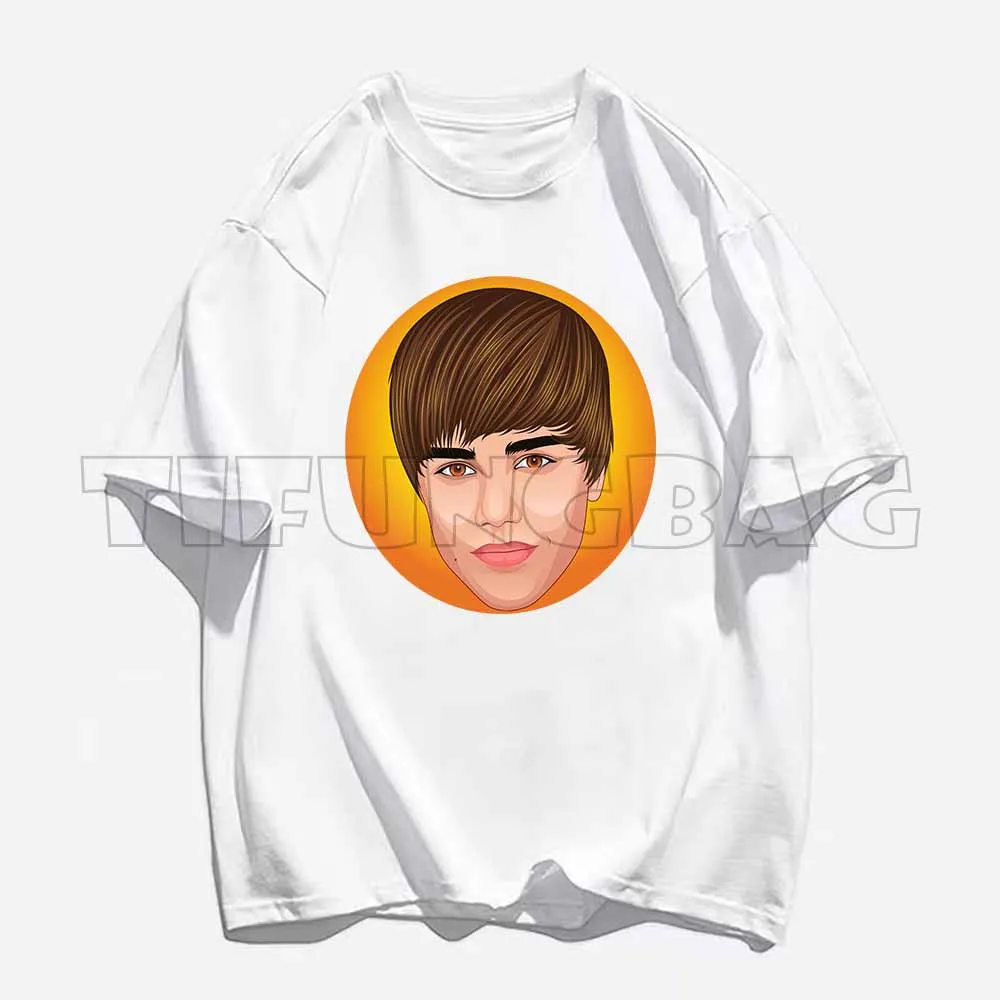 Justin BieberJustin Bieber Baby Art Short Sleeve O-Neck Tee Streetwear Casual T Shirts Women Men Tops T-Shirts