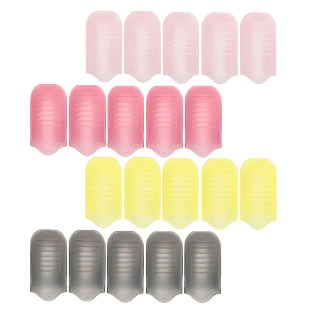 20Pcs Plastic Nail Clip Adjustable Nail Remover Clip for Gel Nails Polish Removal Paint Remover Wrap Tool Snail Polish Removers