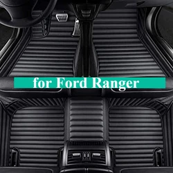 Custom Car Floor Mats for Ford Ranger 2012-2023-2025 Automotive All Weather Carpet Rugs Accessories Interior Waterproof