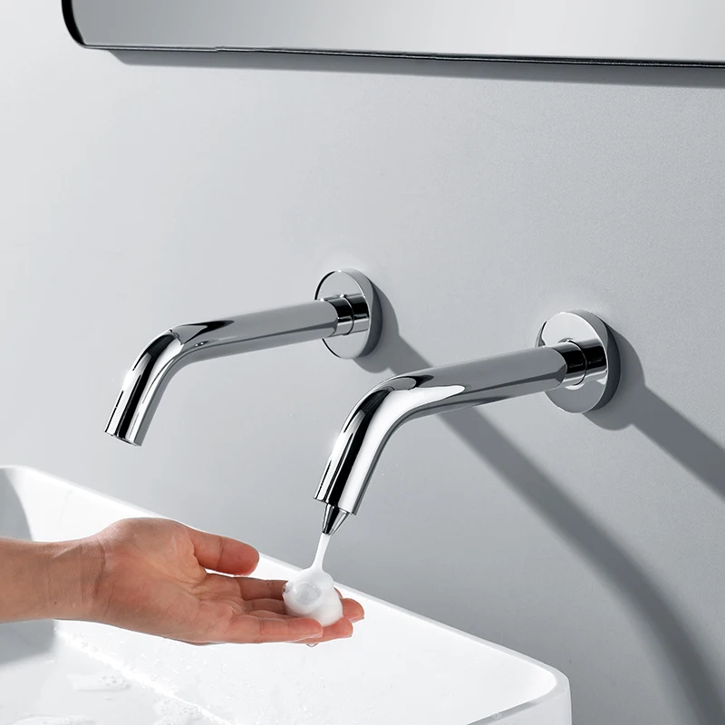 Faucet type bathroom commercial countertop sensor soap dispenser contact-free smart foam disinfection dispenser