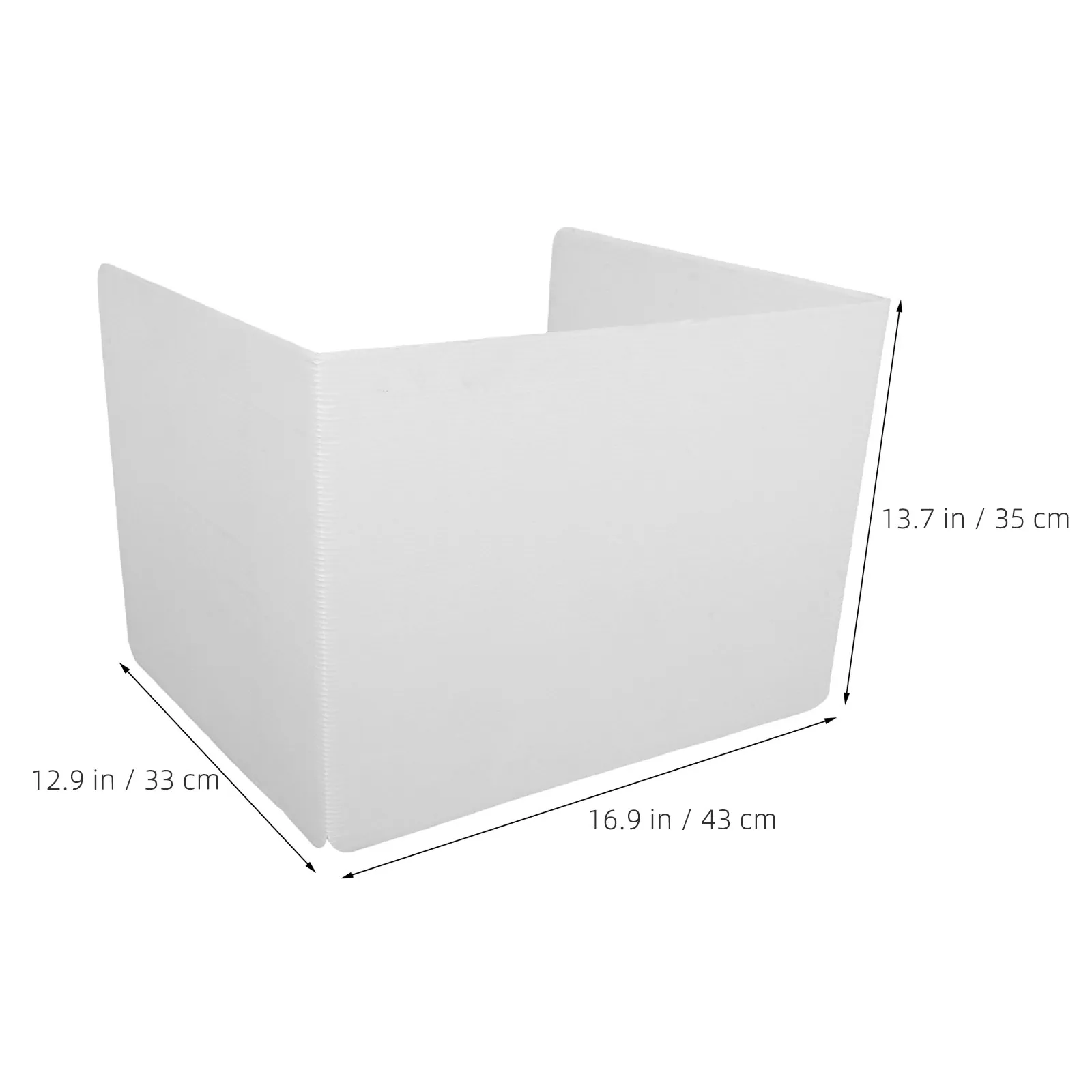 3Pcs Student Desk Dividers Privacy Shields for Classroom Testing Study 17x14x13 Plastic Partition Focus Enhancement