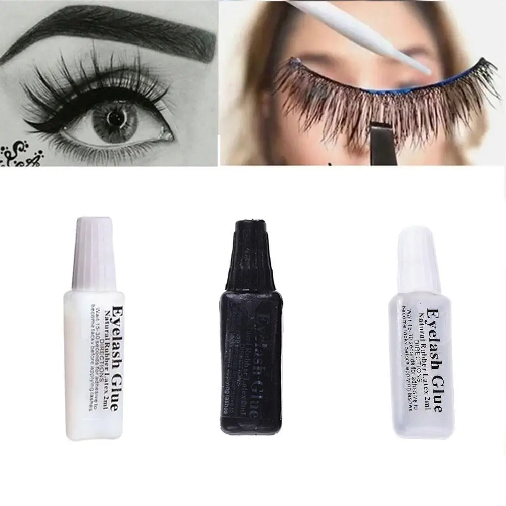 Colle à cils blanc laiteux, 2ml, imperméable, durable, séchage rapide, sans Irritation, maquillage adhésif, nouveau, 2025