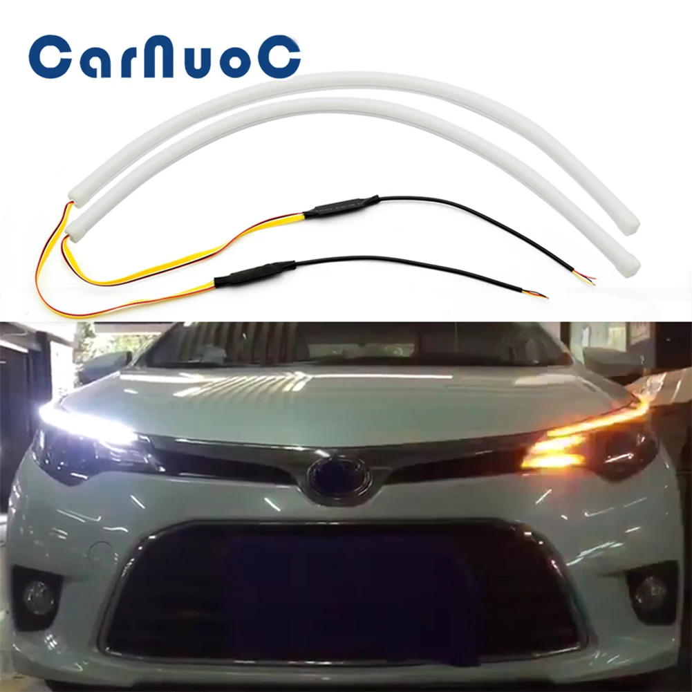 

Car Daytime Running Lamp DRL Flexible Soft Tube LED Strip Turn Signal Light For VW Passat b5 b6 b7 b8 Polo Golf 4 5 6 7 T4 T5