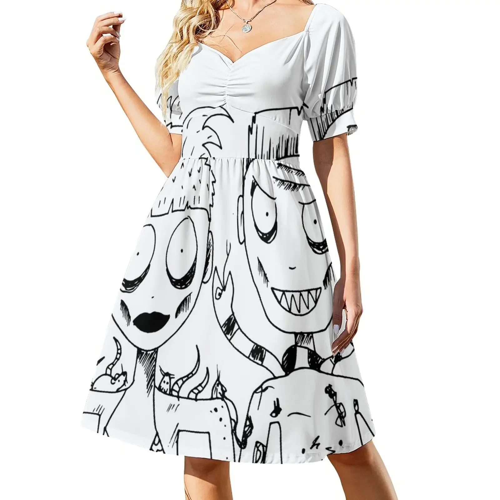 DIE ANTWOORD - YOLANDI & NINJA Short-Sleeved Dress luxury dresses Bride dresses Clothing female dresses for womens 2025