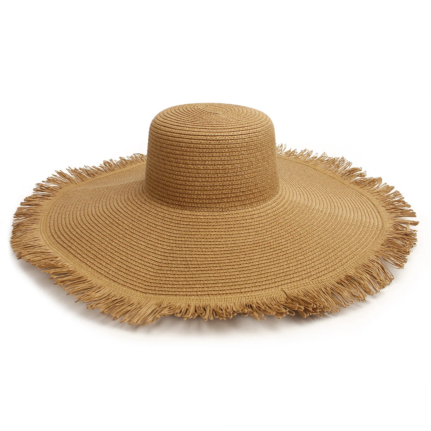 2022 New Simple Foldable Wide Brim Floppy Girls Straw Hat Sun Hat Beach Women Summer Hat Travel Cap Lady Cap Female