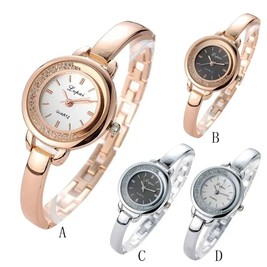 Classic Women Watch Fashion Ladies Watches Women Unisex Stainless Steel Rhinestone Quartz Wrist Watch