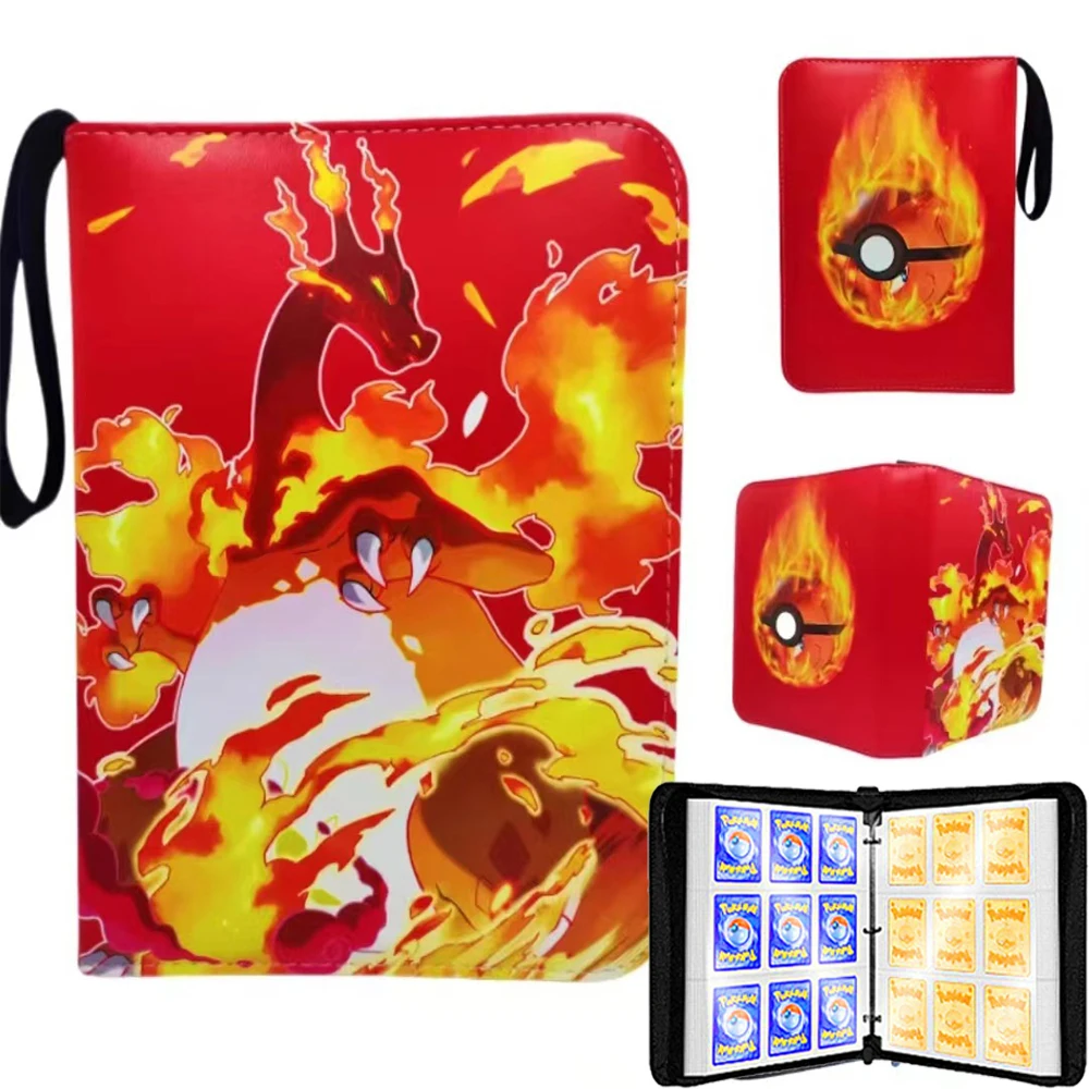 2024 Charizard Holder Binder Collections Folder Anime Card Protector Notebook for Pokemones Album 900Pcs Card Book