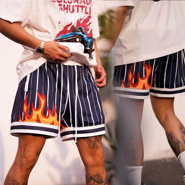 Mens Shorts Streetwear Basketball Shorts Men Freestyle Pants Shorts Fire Men Aliexpress