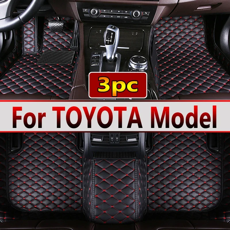 Car Floor Mats For TOYOTA HIACE 2seat VOXY Venza Innova MR2 REVO Rush Celica Raize LJ-73 Wigo YARiS L Car Accessories 2022 2023