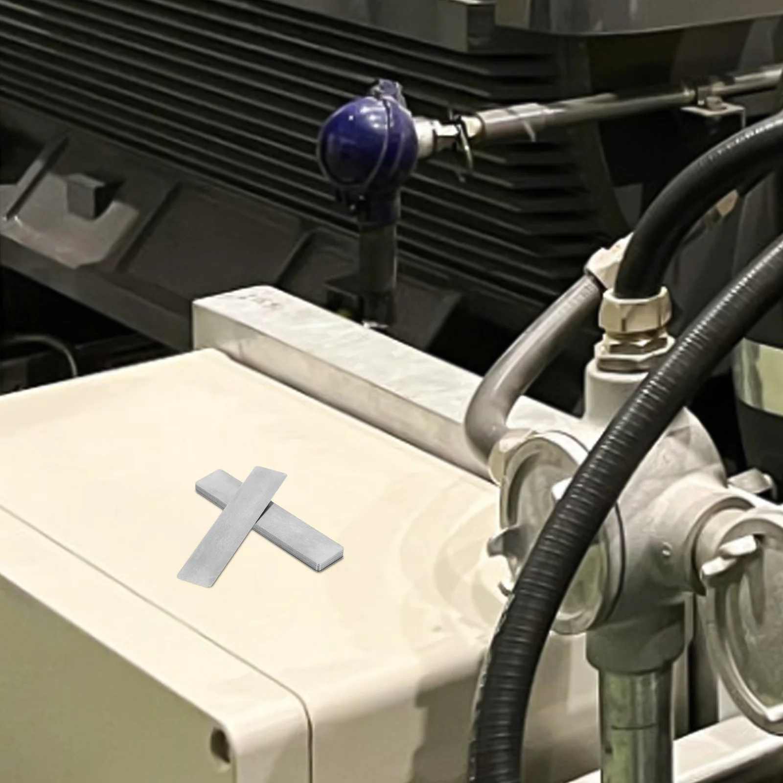 

10Pcs Stainless Steel Reed Valve Plate Air Compressor Valve Kit Replacement Parts for Efficient Airflow Dual Wheel Stem