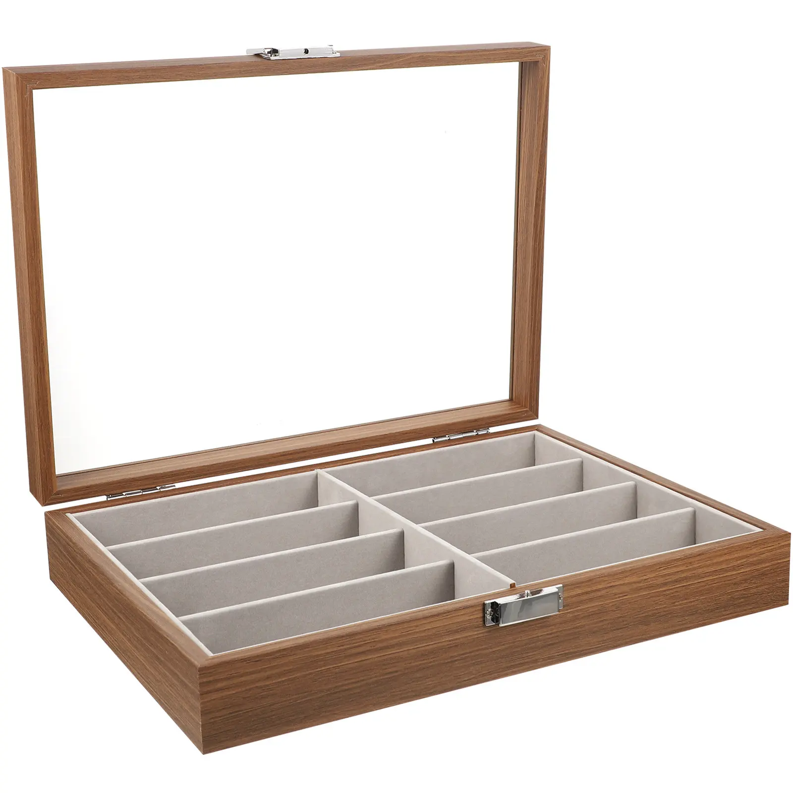 Multi Slot Clear Glasses Case Organizer Portable Eyeglasses Storage Box for Travel Outdoor Convenience Slots Glasses Case