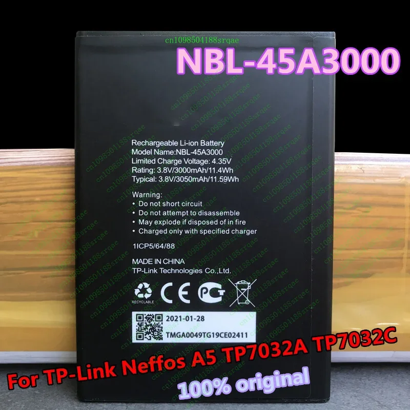 

NBL-45A3000 For A5 TP7032A TP7032C 3050mAh Replacement BatteryClippers